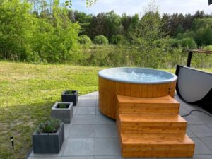 3Pokoje Domek pod Lasem na Odludziu Lubelskie Jacuzzi z Widokiem na Jezioro